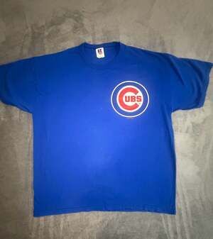 Vintage 2000 Chicago Cubs MLB Russell Athletic Nublend T-Shirt XL
